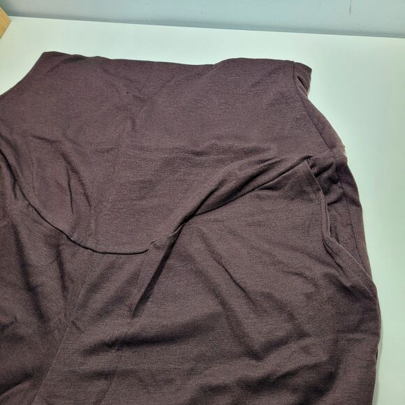 Liu & Qu Maternity Women's Casual Pants Stretchy Comfortable  Brown Size XL - Picture 4 of 8